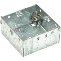 SMJ Single Socket Metal Back Box 35mm