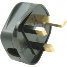 SMJ 13amp Fused Plug Trade Pack Black Pack of 20