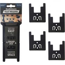 Stealth Mounts 4 Pack Tool Mounts for Bosch 18V Pro Blue Tools Black