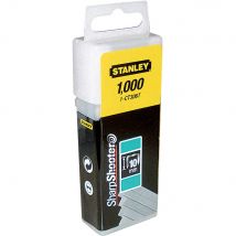 Stanley Flat Narrow Crown Staples 10mm Pack of 1000