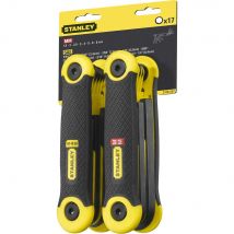 Stanley 17 Piece Folding Hexagon Allen Key Set Metric and Imperial