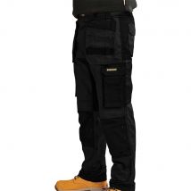 Stanley Omaha Mens Slim Fit Holster Work Trousers Black 30" 29"