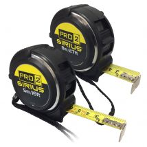 Sirius 2 Piece Pro 2 Tape Measure Set