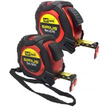 Sirius 2 Piece Professional Tuff Jack Tape Measure Set