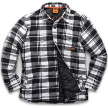 Scruffs Worker Padded Checked Shirt Black / White M