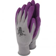 Town and Country Weed Master Bamboo Gloves Grey / Purple XS