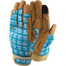 Town and Country Lux Fit Synthetic Leather Garden Gloves Blue S