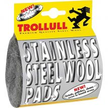 Trollull Stainless Steel Wool Pads Pack of 2
