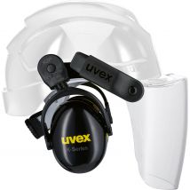 Uvex Pheos Magnetic Safety Helmet Visor and Ear Defenders