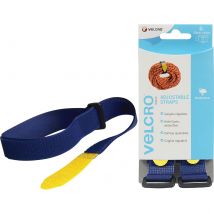 Velcro Adjustable Straps Blue 25mm 920mm Pack of 2