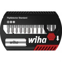 Wiha Flipselector 13 Piece Phillips, Pozi and Torx Screwdriver Bit Set