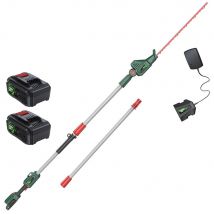 Webb Eco WEV20PHT 20v Cordless Long Reach Hedge Trimmer 500mm 2 x 4ah Li-ion Battery Charger