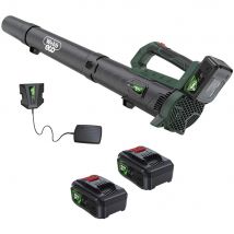 Webb Eco WEV20AB 20v Cordless Axial Garden Leaf Blower 3 x 4ah Li-ion Battery Charger