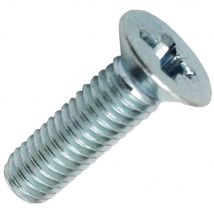 Machine Screw Pozi Countersunk Bright Zinc Plated M4 40mm Pack of 100