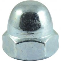 Hexagon Dome Nuts Bright Zinc Plated M20 Pack of 50