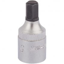 Elora 1/4" Drive Hexagon Socket Bit Metric 1/4" 5mm