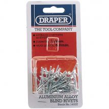 Draper Aluminium Pop Rivets 3.2mm 5.2mm Pack of 50