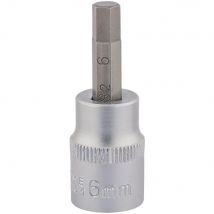 Draper Expert 3/8" Drive Hexagon Socket Bit Metric 3/8" 6mm