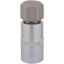 Draper Expert 1/2" Drive Hexagon Socket Bit Metric 1/2" 19mm