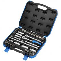 Draper 39 Piece 3/8" Drive Hex Socket Set Metric and Imperial 3/8"