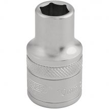 Draper 1/2" Drive Satin Finish Hexagon Socket Metric 1/2" 10mm