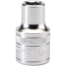 Draper 1/2" Drive Satin Finish Hexagon Socket Imperial 1/2" 3/8"