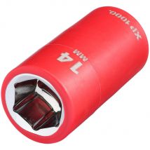 Draper XP1000 3/8" Drive VDE Insulated Hexagon Socket 3/8" 14mm