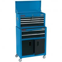Draper 6 Drawer Roller Cabinet and Tool Chest Combination Blue