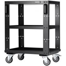 Bunker Modular 3 Tier Tool Trolley Black