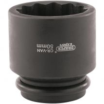 Draper Expert 3/4" Drive Bi Hexagon Hub Nut Impact Socket Metric 50mm
