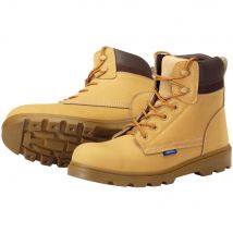 Draper Mens Nubuck Style Safety Boots Tan Size 12