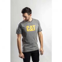 Caterpillar Mens Trademark Logo T Shirt Dark Grey 2XL