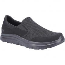 Skechers McAllen Mens Slip Resistant Work Shoes Black Size 7