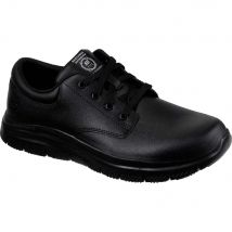 Skechers Fourche Mens Slip Resistant Work Shoes Black Size 7