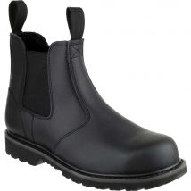 Amblers Mens Safety FS5 Goodyear Welted Pull On Safety Dealer Boots Black Size 4