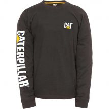 Caterpillar Mens Trademark Banner Long Sleeve T Shirt Black XL