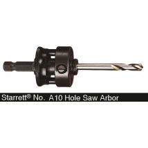 Starrett A10 Arbor 9mm Shank for 32mm - 210mm Hole Saws