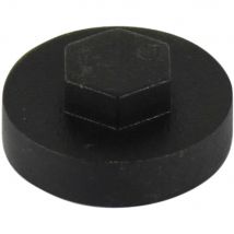 Colour Match Hexagon Screw Cover Cap 5/16" x 16mm Black Pack of 1000