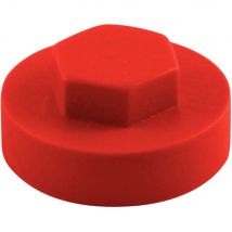 Colour Match Hexagon Screw Cover Cap 5/16" x 16mm Poppy Red Pack of 1000