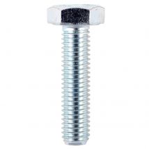 Hexagon High Tensile Set Screw Zinc Plated M10 80mm Pack of 100
