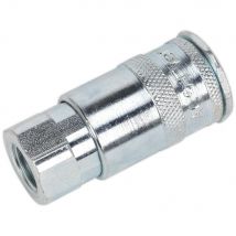 Sealey Air Line Coupling BSP Female Thread 1/4" BSP Pack of 50