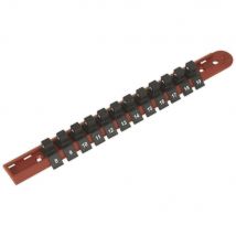 Sealey 3/8" Drive Socket Retaining Rail 12 Clips 3/8"