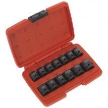 Sealey AK5613LP 13 Piece 1/2" Drive Impact Socket Set 1/2"
