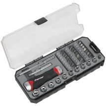 Sealey 38 Piece Fine Tooth Ratchet Screwdriver Accessory Set