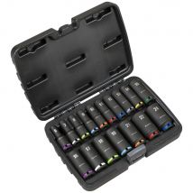 Sealey Premier 17 Piece 3/8" Drive Deep Impact Socket Set 3/8"