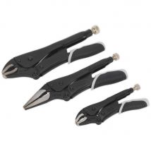 Sealey 3 Piece Locking Pliers Set