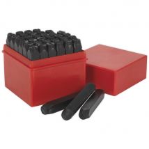 Sealey 36 Piece Letter and Number Punch Set 8mm