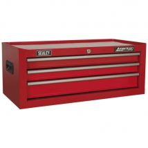 Sealey American Pro 3 Drawer Mid Tool Chest Red