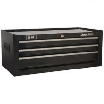Sealey American Pro 3 Drawer Mid Tool Chest Black