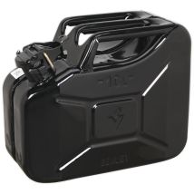 Sealey Metal Jerry Can 10l Black